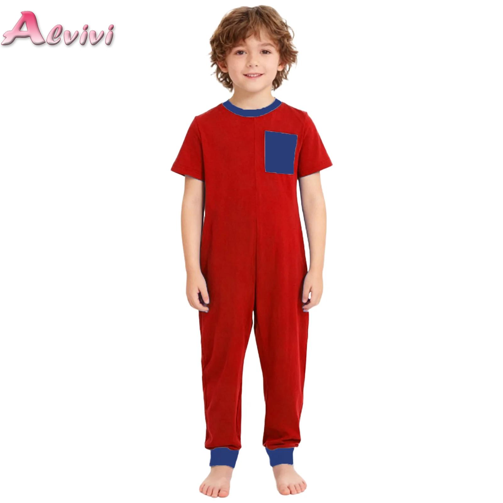 Summer Clothing Boys - ชุดรอมเปอร์สำหรับเด็กที่มีความต้องการพิเศษ คอกลม แขนยาว ซิปหน้า ชุดจั๊มสูทแบบชิ้นเดียว เหมาะสำหรับสวมใส่ตลอดวัน