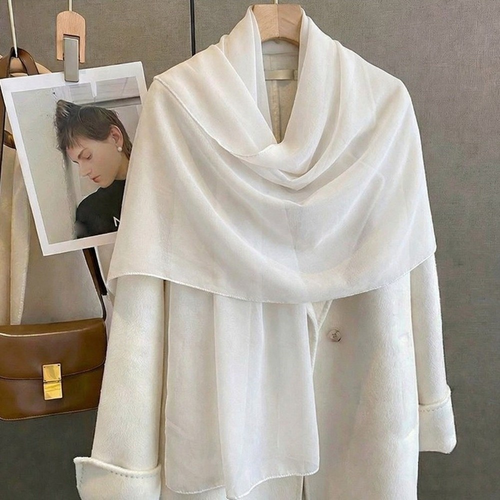 ผ้าคลุมไหล่สีพื้นบางเบา ผ้าชีฟ - Sarong Pareo Wrap บทวิจารณ์และราคา