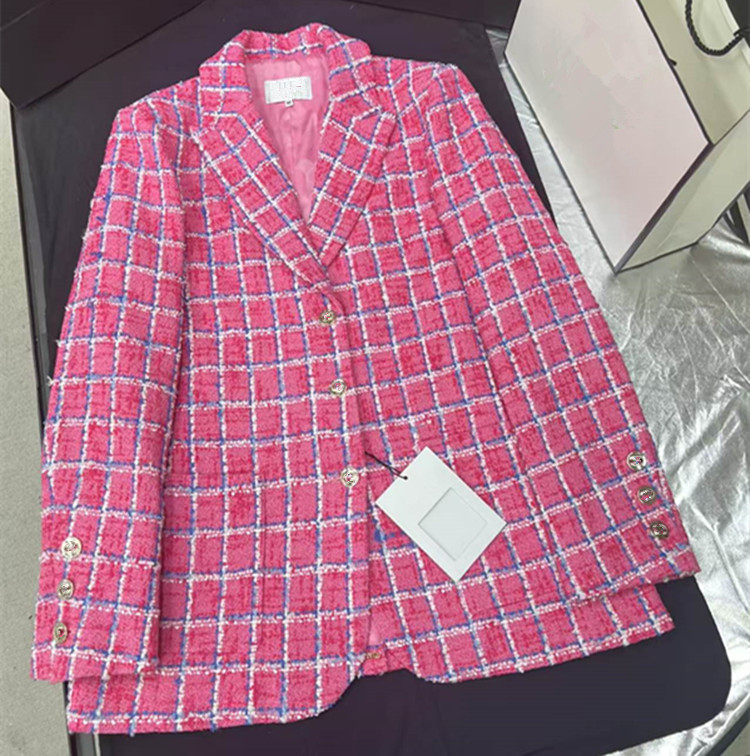 เสื้อโค้ทสั้นผ้าทวีดลายตารางสี - Summer Clothing Styles For Women บทวิจารณ์และราคา