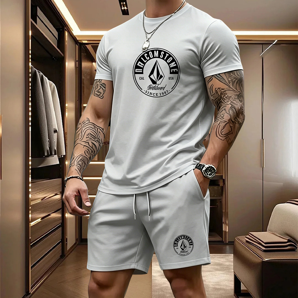 ชุดกีฬาลำลองสำหรับผู้ชาย 2 ชิ้ - Summer Clothing For Young Men บทวิจารณ์และราคา