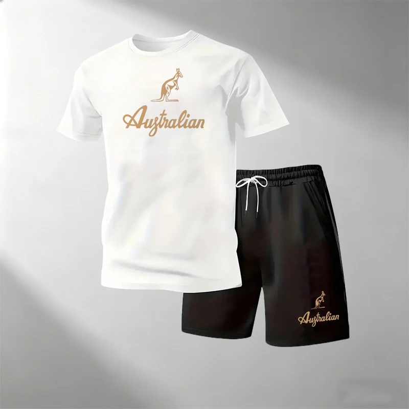 ชุดเสื้อยืดออกกำลังกายผู้ชาย ร - Summer Clothing For Young Men บทวิจารณ์และราคา
