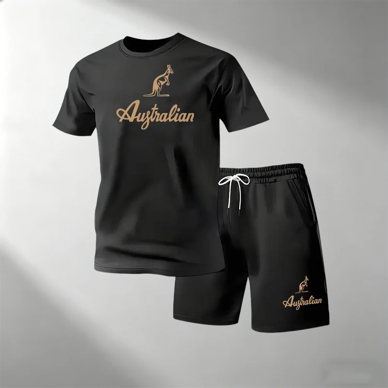 ชุดเสื้อยืดออกกำลังกายผู้ชาย ร - Summer Clothing For Young Men บทวิจารณ์และราคา