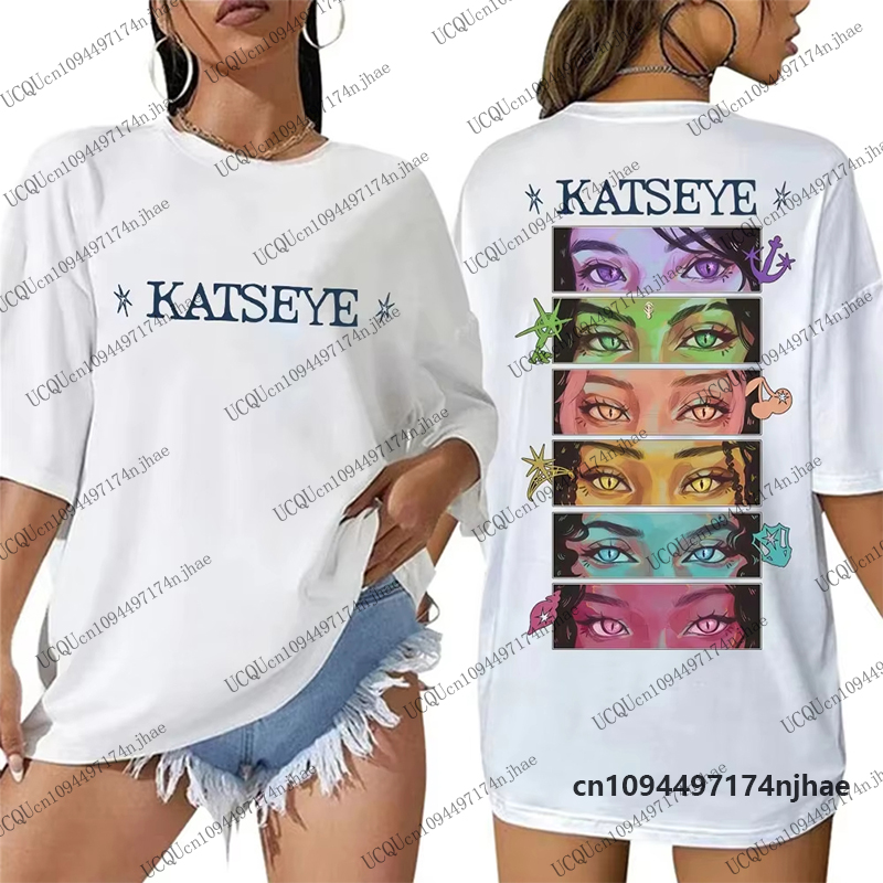 เสื้อยืดผ้าฝ้ายลายกราฟิกตาแมวส - Summer Clothing Aesthetic บทวิจารณ์และราคา