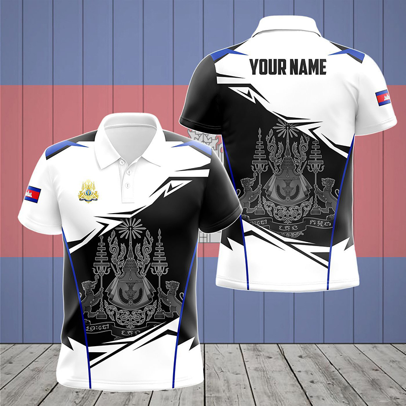 เสื้อโปโลลายธงชาติกัมพูชาแบบกำ - Summer Clothing Boys บทวิจารณ์และราคา