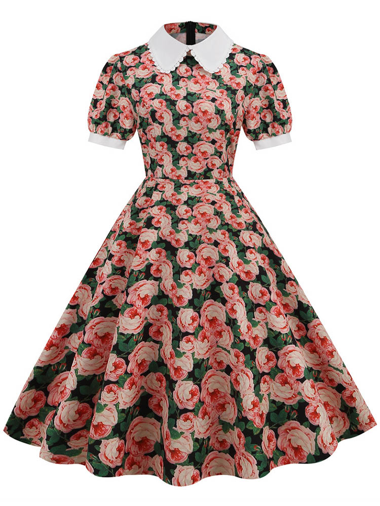 S ~ 3XL ผู้หญิง Midi ชุดดอกไม้ - Sundress Midi Floral บทวิจารณ์และราคา