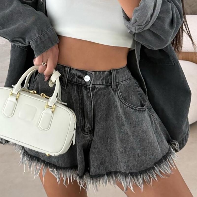 กางเกงยีนส์ขาสั้นเอวสูงสไตล์วิ - Summer Clothing Must Haves บทวิจารณ์และราคา