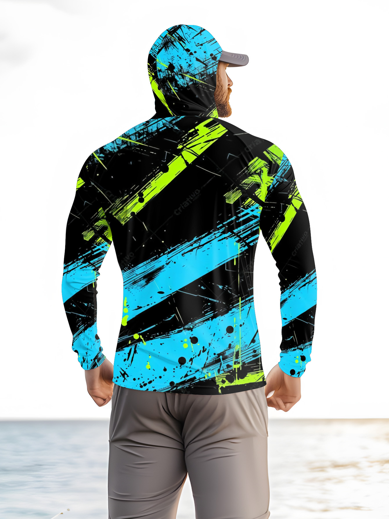 เสื้อฮู้ดตกปลาผู้ชาย แขนยาว แห - Summer Clothing For Young Men บทวิจารณ์และราคา