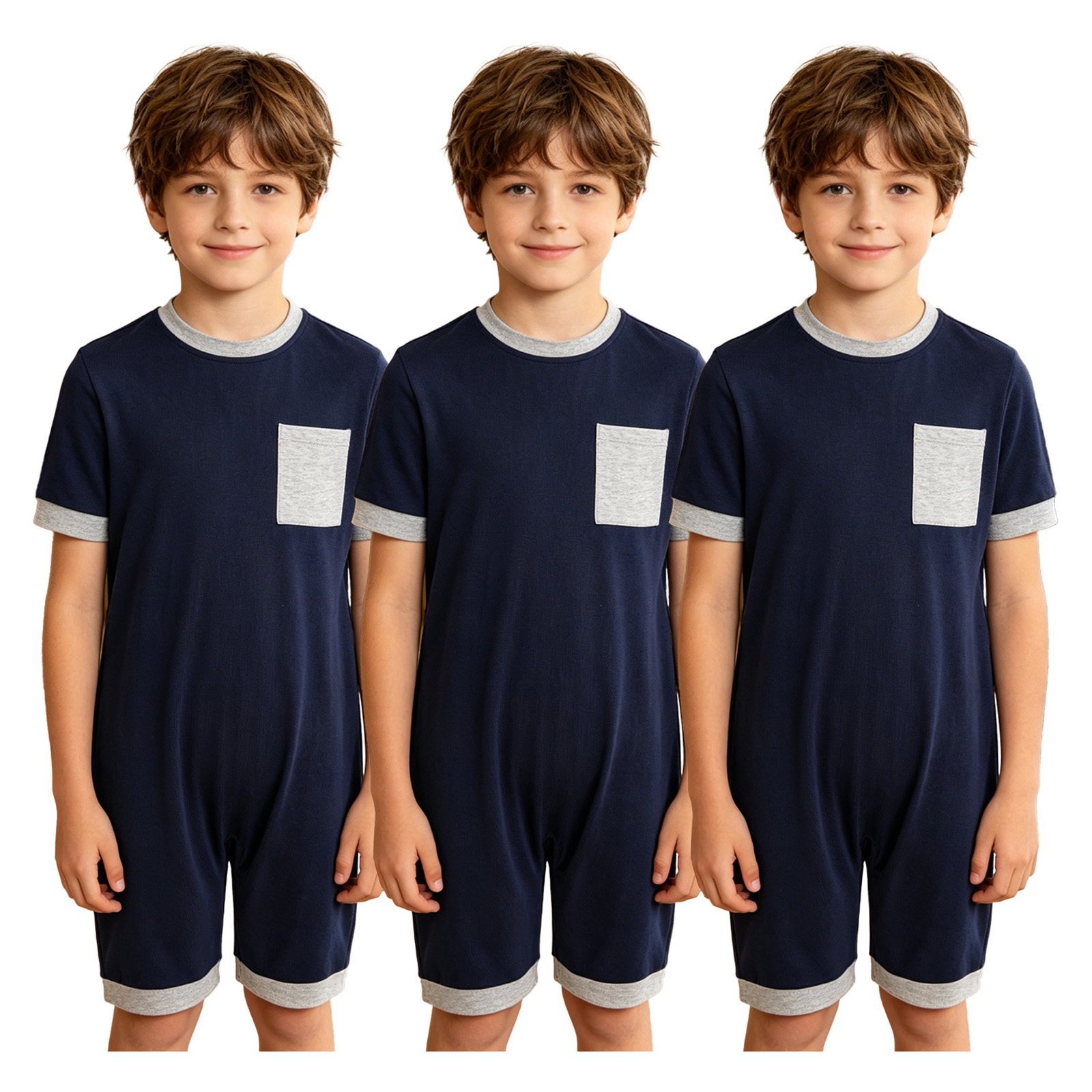 ชุดรอมเปอร์เด็ก 3 ชิ้น สำหรับเ - Summer Clothing Boys บทวิจารณ์และราคา