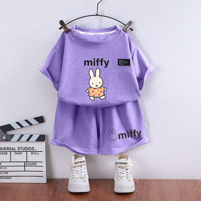 เสื้อยืดแขนสั้นลายกระต่ายมิฟฟี - Summer Clothing Boys บทวิจารณ์และราคา
