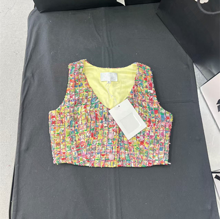 ชุดเสื้อกล้ามถักหลากสีแบบไม่มี - Summer Clothing Styles For Women บทวิจารณ์และราคา