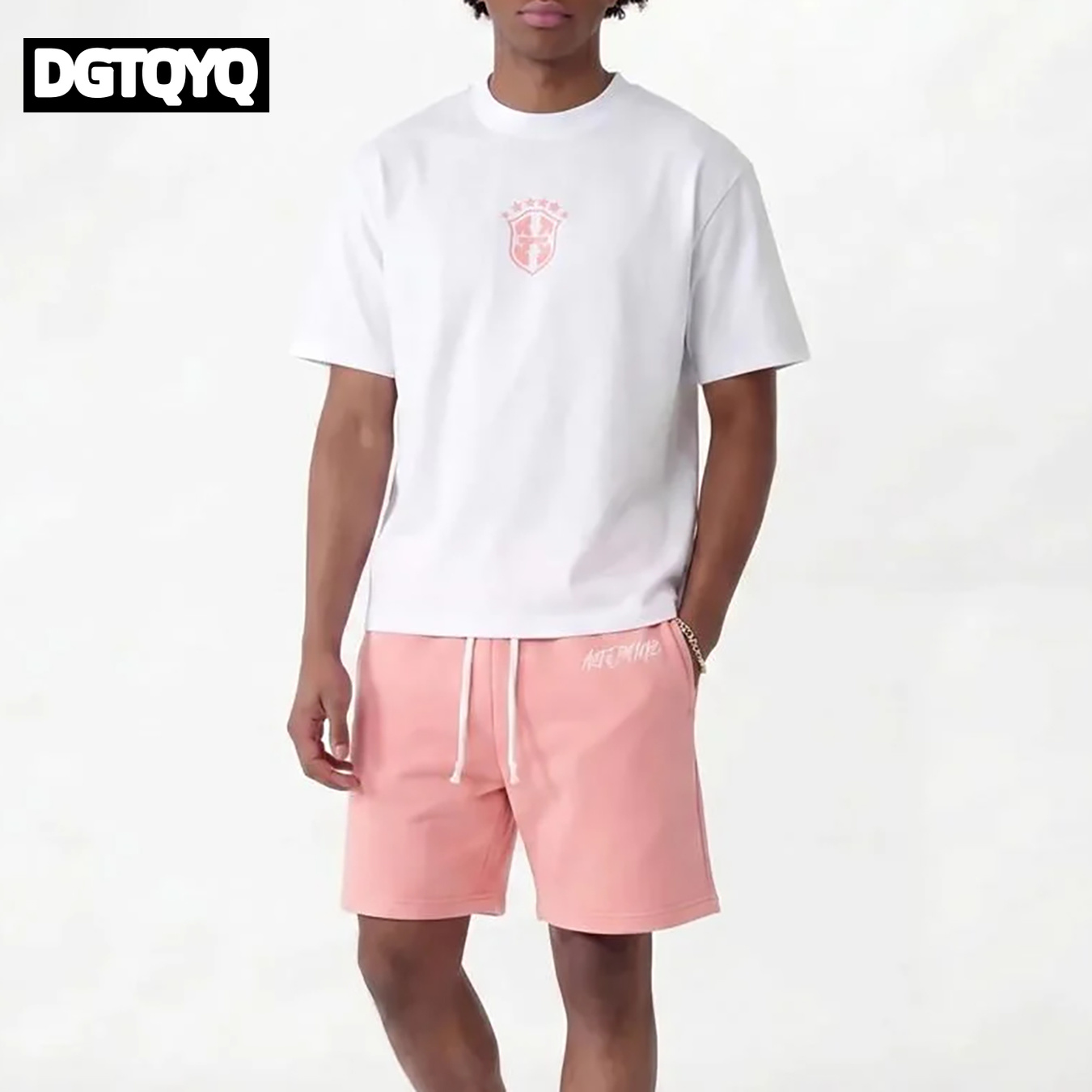 ชุดเซ็ตเสื้อยืดคอกลมพิมพ์ลายกั - Summer Clothing For Young Men บทวิจารณ์และราคา