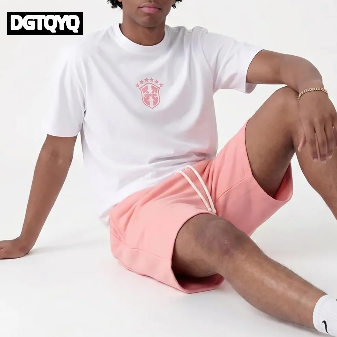 ชุดเซ็ตเสื้อยืดคอกลมพิมพ์ลายกั - Summer Clothing For Young Men บทวิจารณ์และราคา