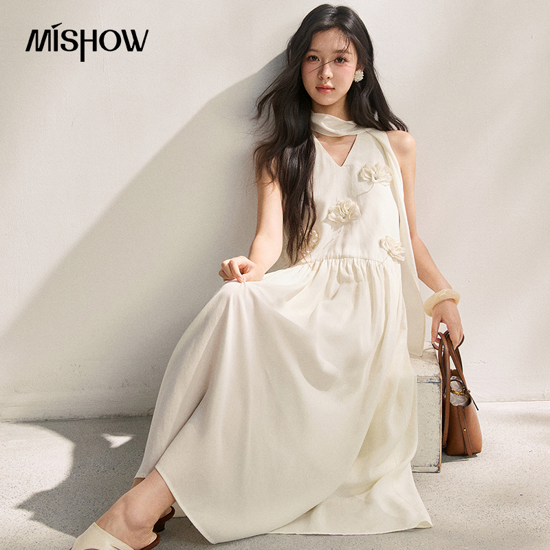 MISHOW ผู้หญิง'ไลโอเซลล์ 3D ฟล - Sundress Midi Floral บทวิจารณ์และราคา