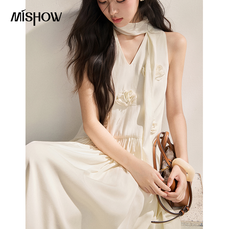 MISHOW ผู้หญิง'ไลโอเซลล์ 3D ฟล - Sundress Midi Floral บทวิจารณ์และราคา