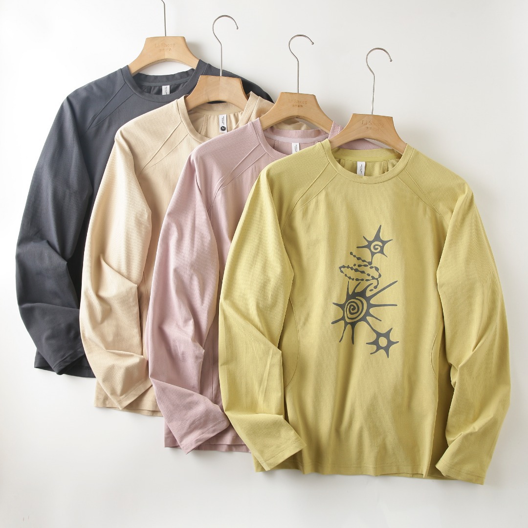 เสื้อยืดแขนยาวยืดหยุ่นสูงระบาย - Summer Clothing For Young Men บทวิจารณ์และราคา