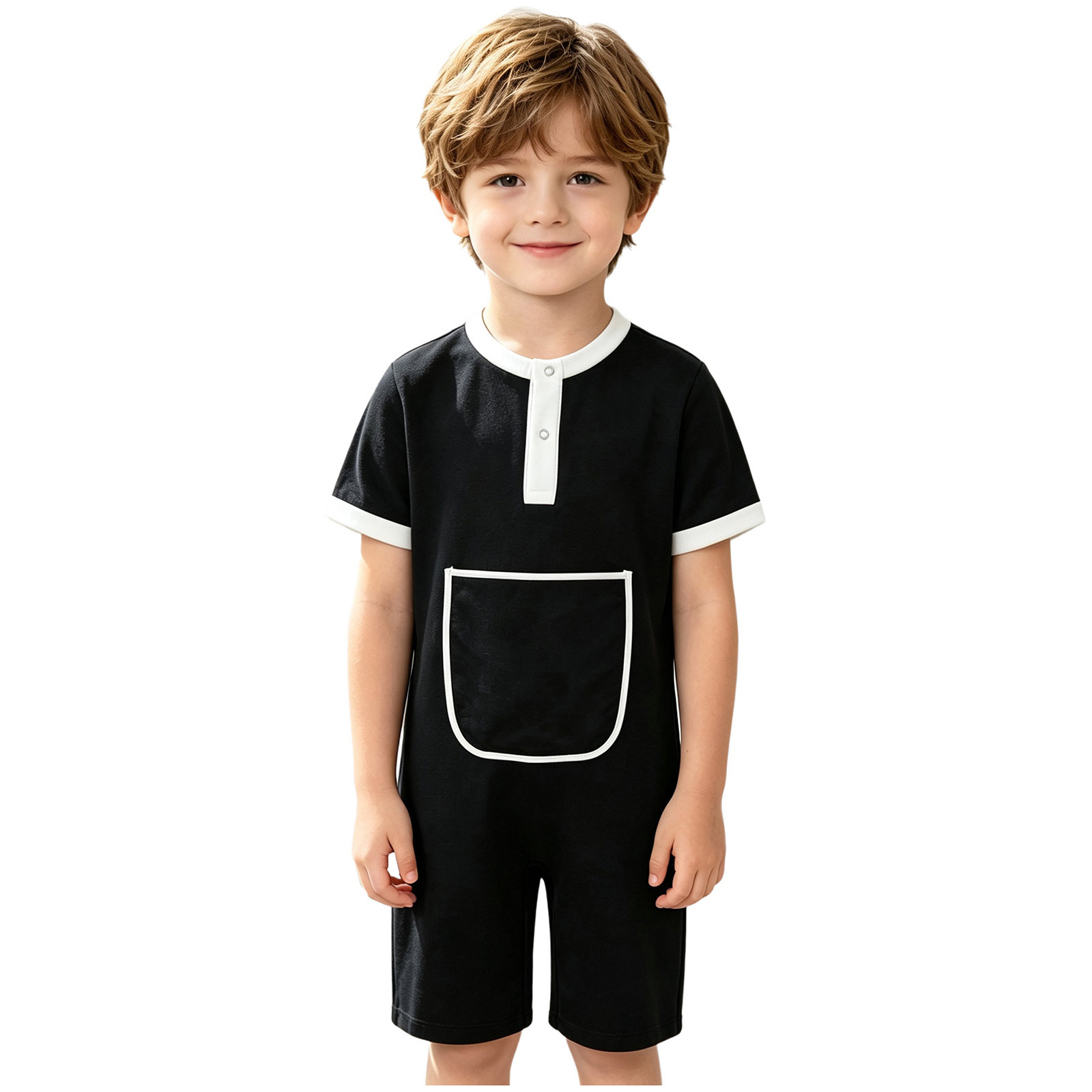 ชุดจั๊มสูทเด็กชายเด็กหญิงแบบกด - Summer Clothing Boys บทวิจารณ์และราคา