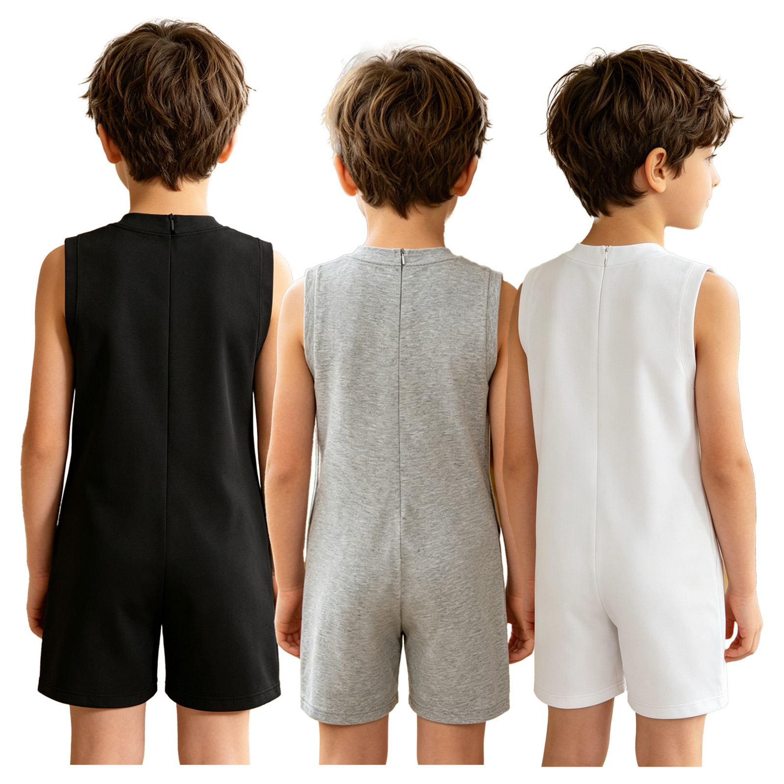 ชุดจั๊มสูทเด็ก 3 ชิ้น สำหรับเด - Summer Clothing Boys บทวิจารณ์และราคา